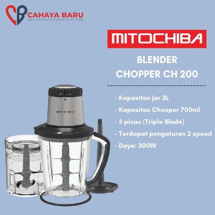 Mitochiba Ch 200 Food Chopper Blender Bumbu Dan Daging Ch200 100% Ori