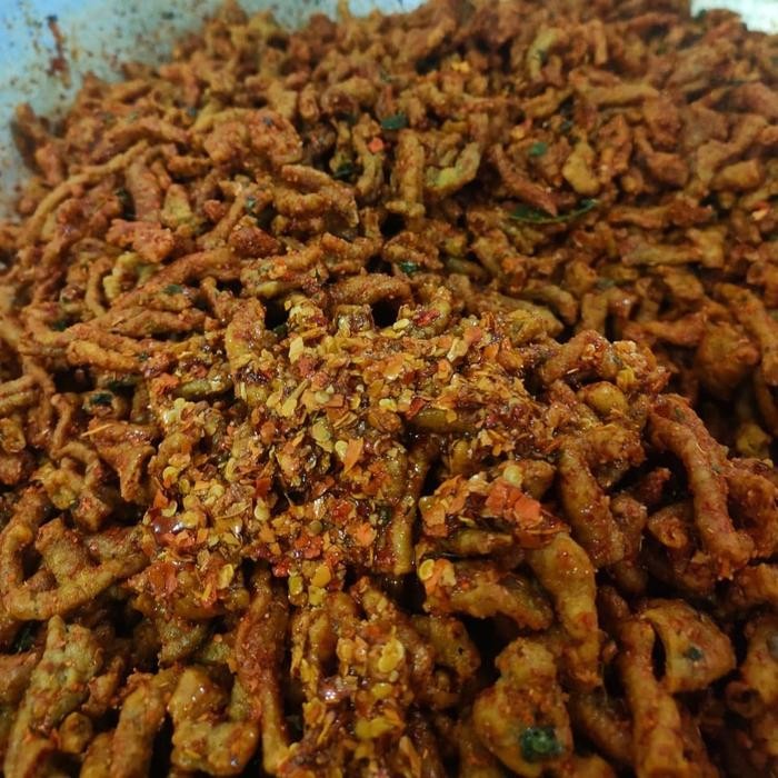 

New kripik usus pedas daun jeruk 250gr cemilan food keripik makanan Snack crispy