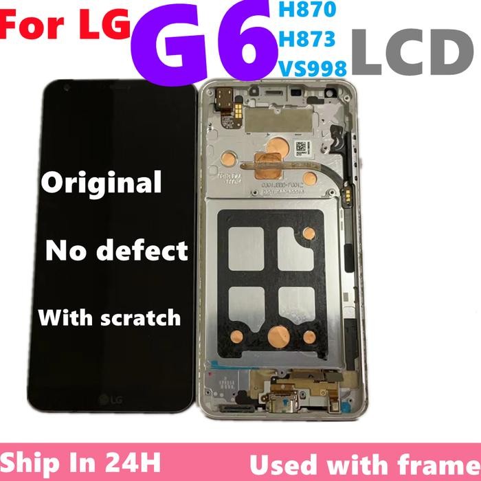 Original For LG G6 LCD Display Touch Screen Assembly For LG G6 H8