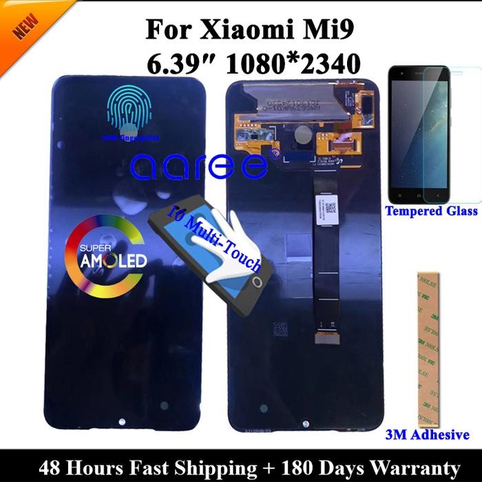 Super AMOLED LCD Display For Xiaomi Mi9 LCD For Xiaomi Mi 9 LCD D