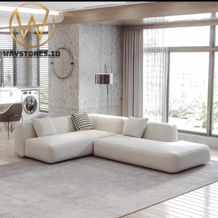 Sofa L Nimalis Mewah/Sofa Tamu Keluarga/Sofa L Sudut