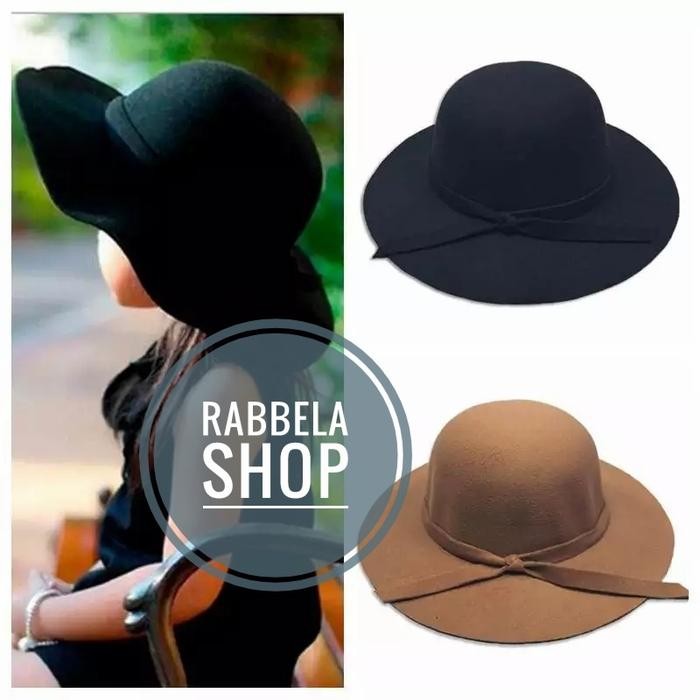 Topi Floppy Hat Anak,Floppy Hat, Topi Lebar Anak Bahan Woll