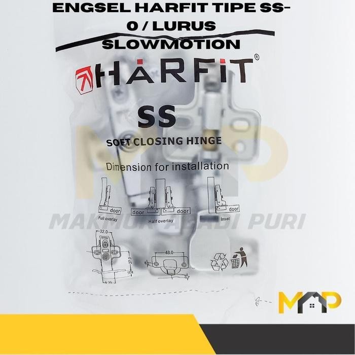 Engsel Pintu Lemari-Engsel Sendok Slow Motion Tipe Ss-304 Harfit Tbk