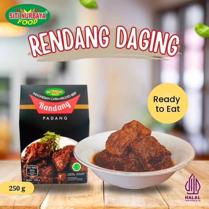 

ORIGINAL Rendang Daging Sapi 250 gram Makanan Khas Asli Padang Minang Siap Saji READY STOCK