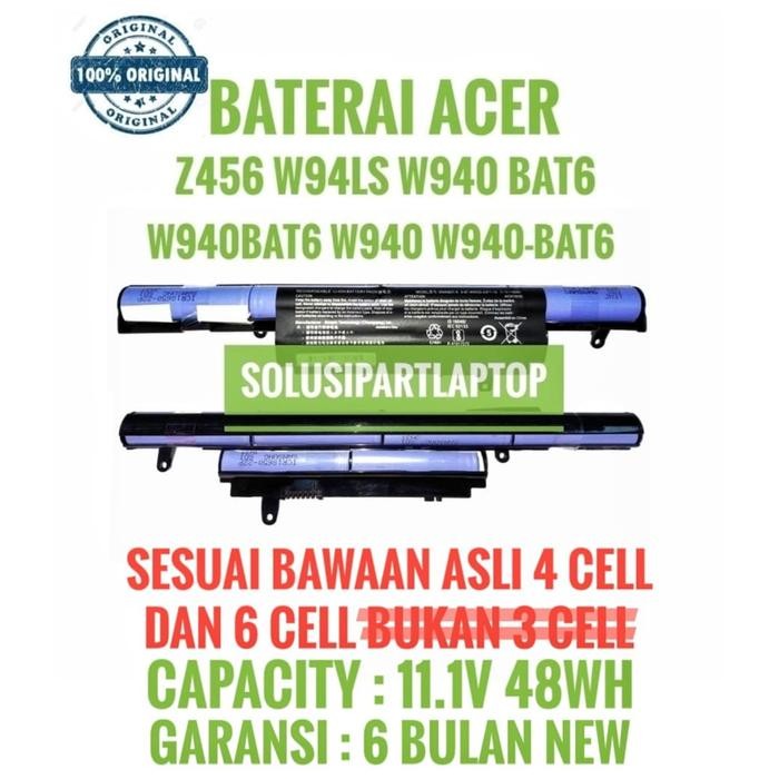ORIGINAL Laptop Acer Aspire Z476 Z476-31tb Series W940BAT-4