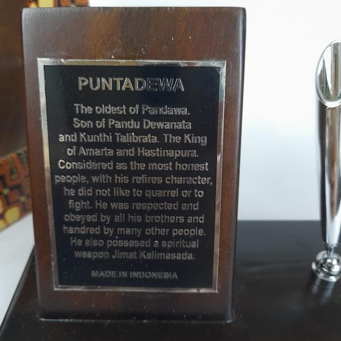 

Tempat Pulpen /Tempat Pulpen Meja /Holder/Motif Wayang Werkudara