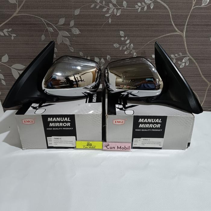 Kaca Spion Avanza Xenia 2007-2011 Manual Crome Tanpa Lampu Sein