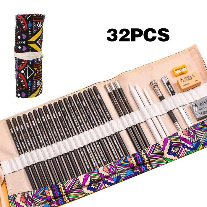 

32 Pcs Sketch Drawing Pencil Set/Kit Sketch Pensil