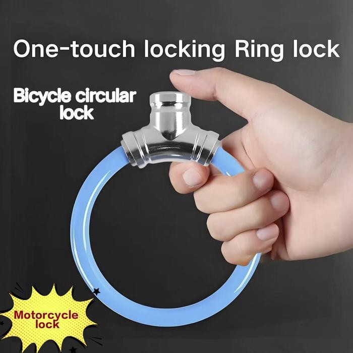 Kunci anti maling bulat Kunci sepeda dan motor anti maling Kunci rantai anti air Kunci sepeda gunung