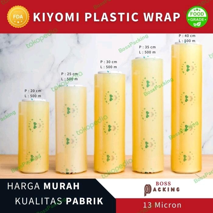 PLASTICWRAP/PLASTIK WRAPPING/CLING WRAP/PEMBUNGKUS MAKANAN 500M KIYOMI