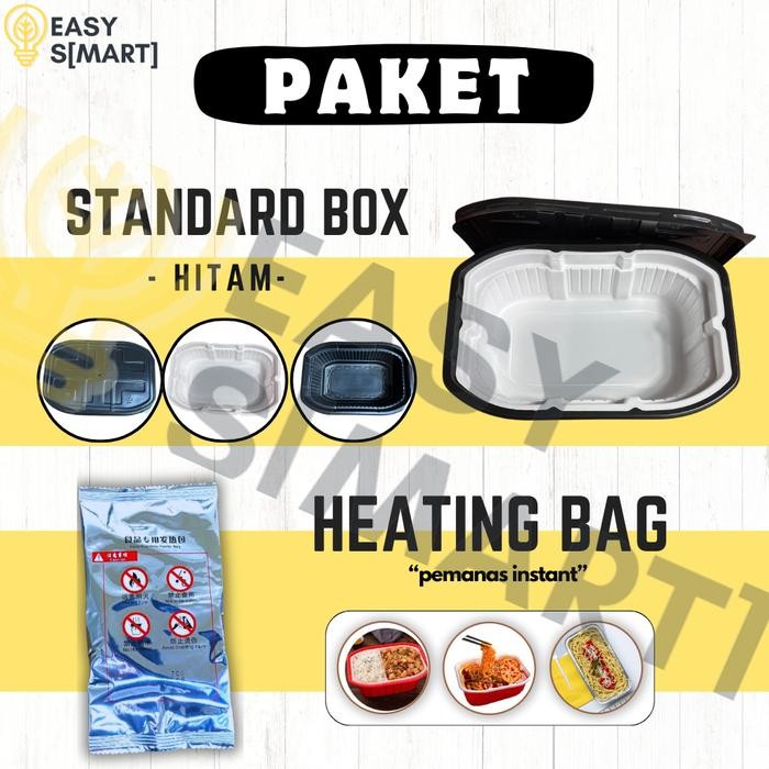 PAKET Self Heating Box + Self Heating Bag / Flameless Food Heater