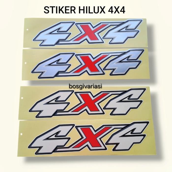 BEST STIKER HILUX 4X4 / STIKER TOYOTA HILUX 4X4 / STICKER 4X4 HILUX / STIKER HILUX