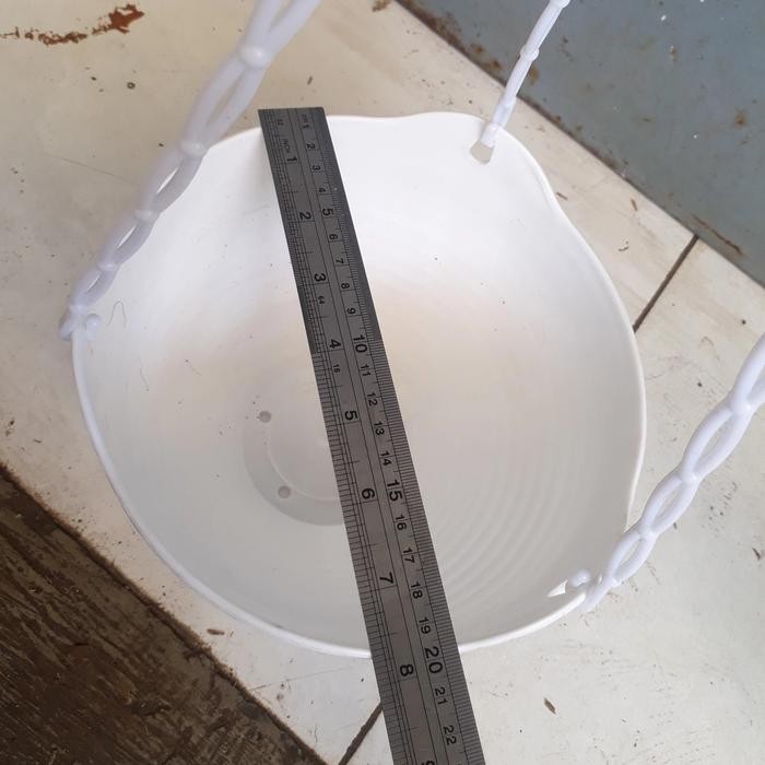 Pot Gantung Putih, Pot Gantung Lavenia, Pot Bunga Mewah