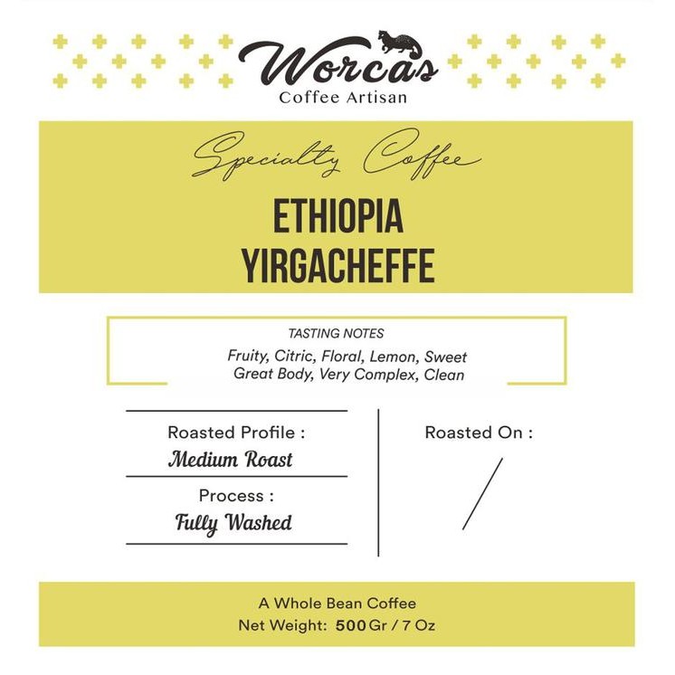 

Worcas Arabica Ethiopia Yirgacheffe 500 Gram - Medium Roasted Coffee #Gratisongkir #Sale #Discount