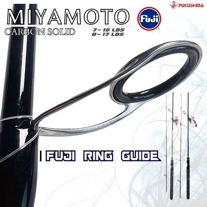 stik joran pancing fukushima miyamoto carbon solid eing fuji