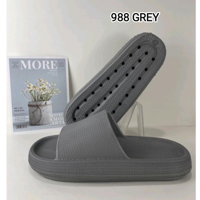 Terbaru Sandal Selop Karet Eva Foam Pria Wanita, Sendal Korea Tebal Empuk