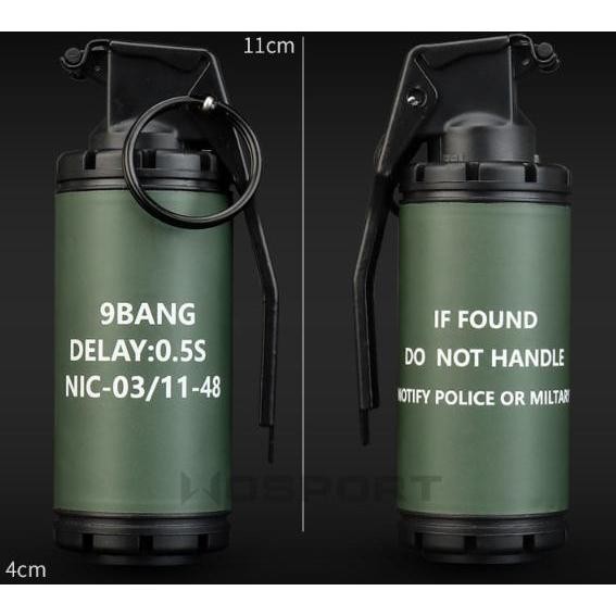 Meriah Dummy Smoke Grenade With Trigger Pouch Granat Tactical Bom Asap