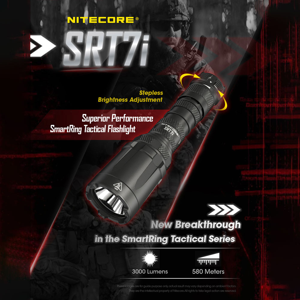 Senter LED Tactical Flashlight Luminus SFT-70 5000mAh 3000lm