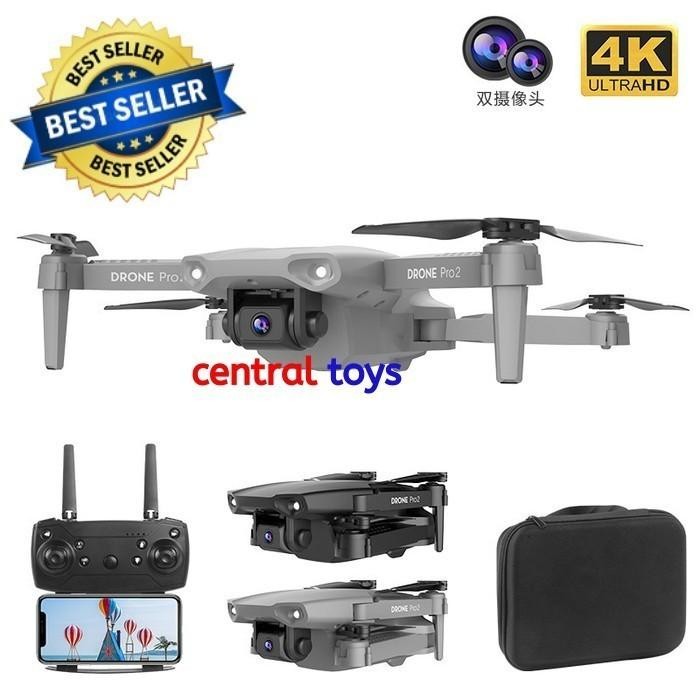Rc Drone E99 Pro 2 Clone Dji Mavic Mini Wifi Fpv Dual Camera 4K Alt Kamera