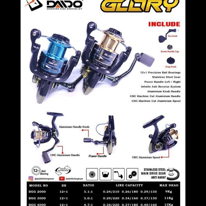 reel daido glory 6000 power handel