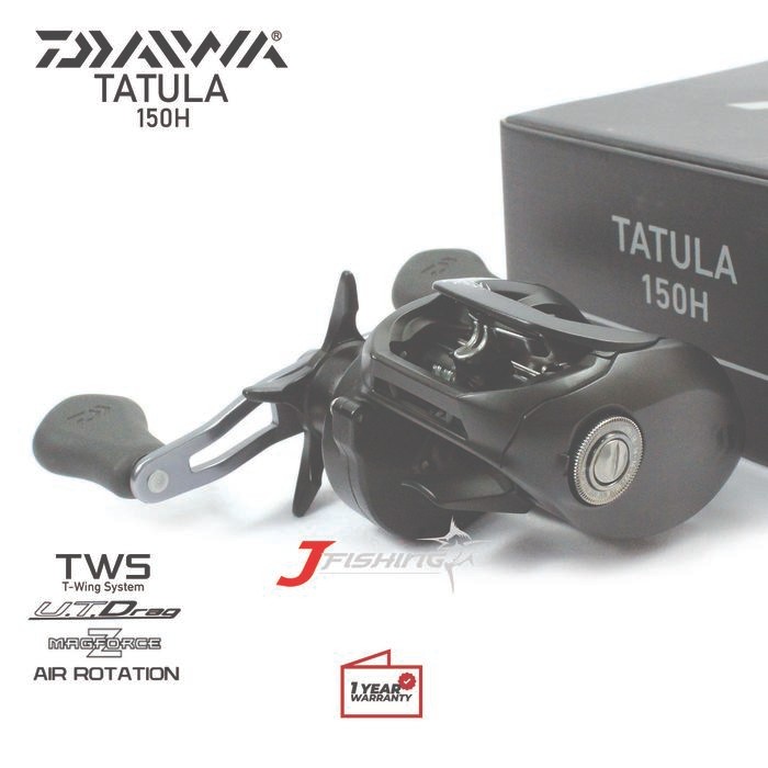 Reel BC DAIWA Tatula 18 100 150 200 Handle Kiri & Kanan Casting Baitcasting Laut Sungai Danau Kolam
