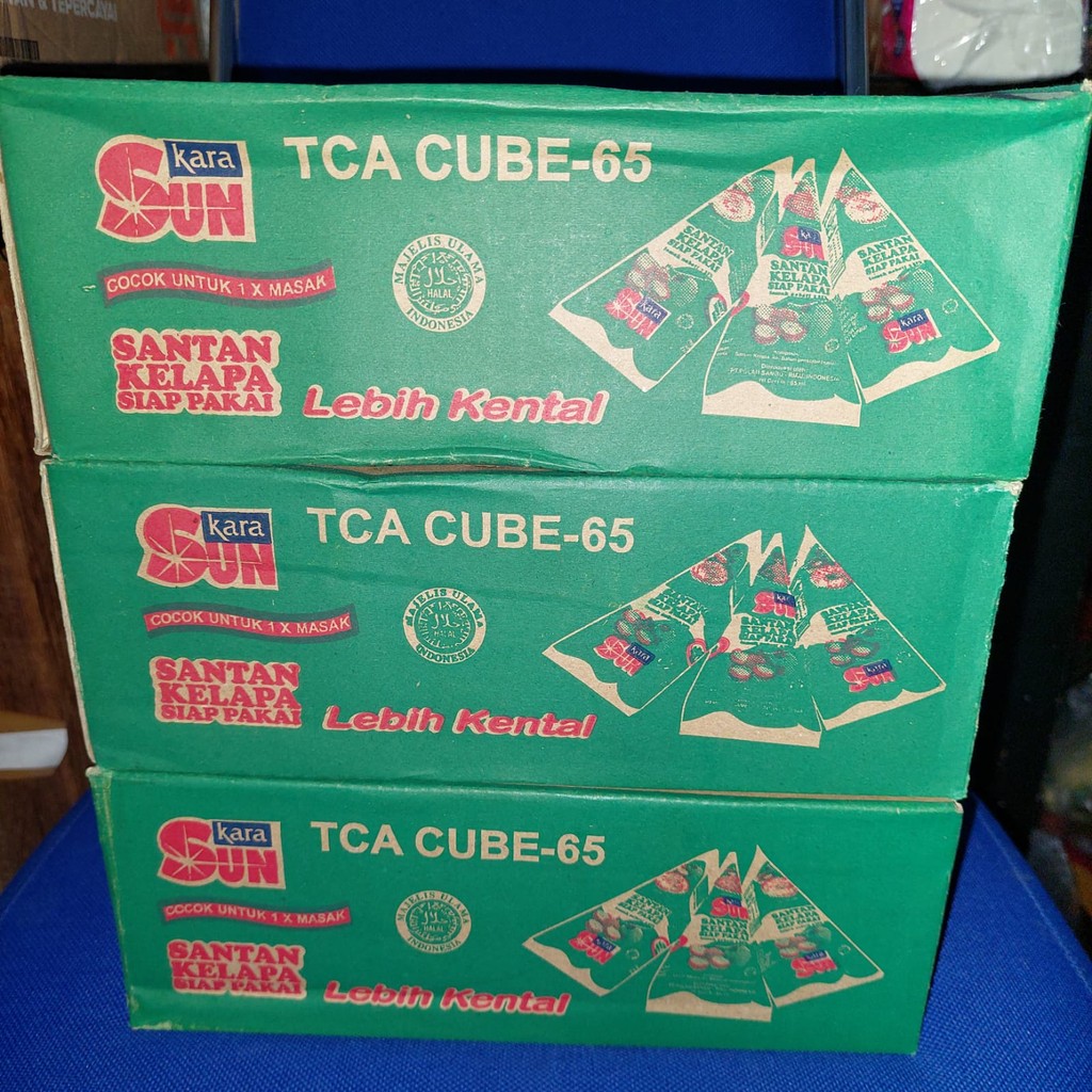 

Santan Kelapa SUN Kara Kemasan Kerucut 1 Dus (36 x 65 ml)