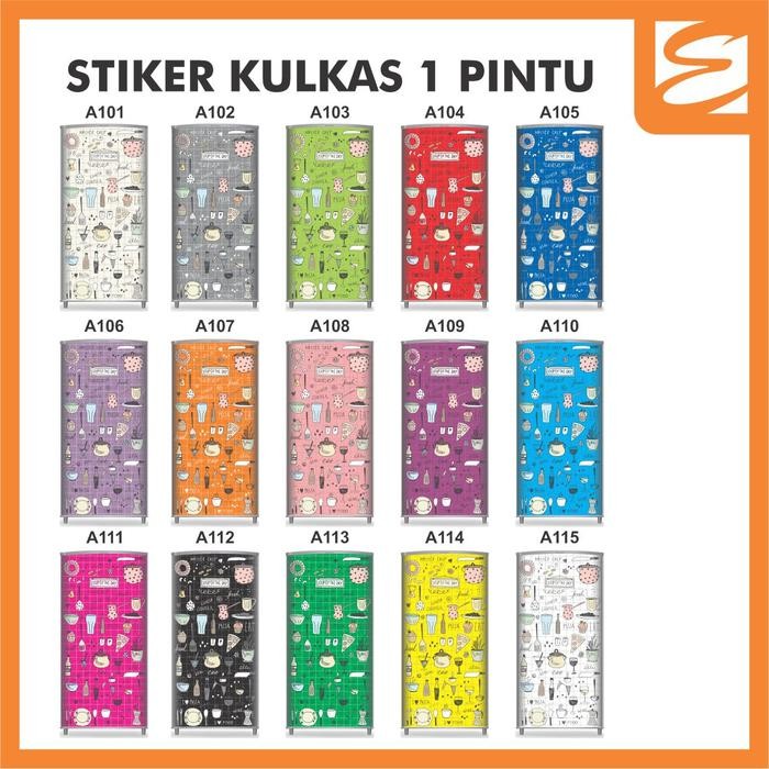 STIKER KULKAS 1 PINTU - KITCHEN (STICKER KULKAS 1 PINTU)