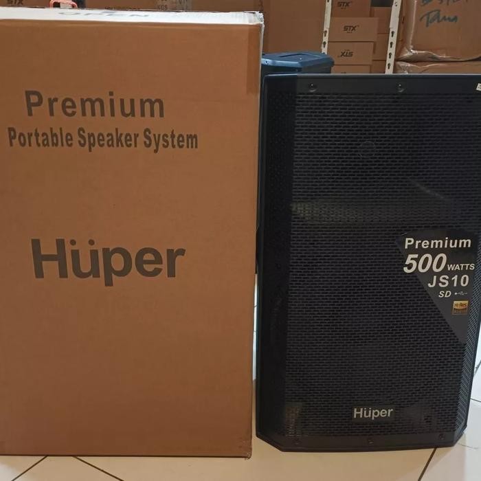 Speaker Aktif HUPER JS10 / JS 10 15 INCH ORIGINAL 500 WATT USB