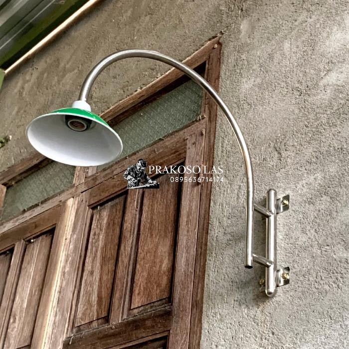 Terlaris Lampu Hias Rumah Tiang Lampu Dinding Tiang Tempel Rumah Stainless Steel Minimalis