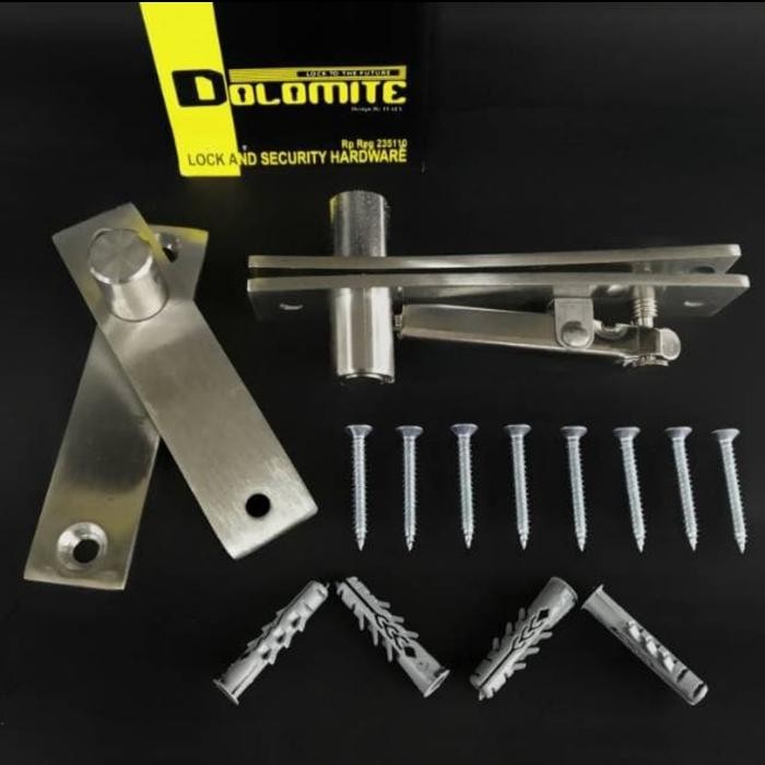 engsel pivot pintu kayu putar dolomite ss