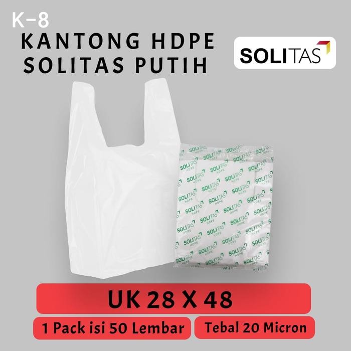 

Kantong Plastik Kresek Putih Susu Tebal UK 28x48 HDPE