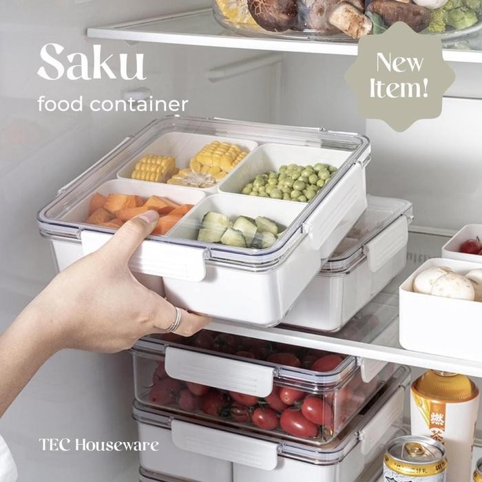 

TECSAKU Kotak Penyimpanan Makanan Toples Kue Serbaguna Kedap Udara Toples Permen Candy Kotak