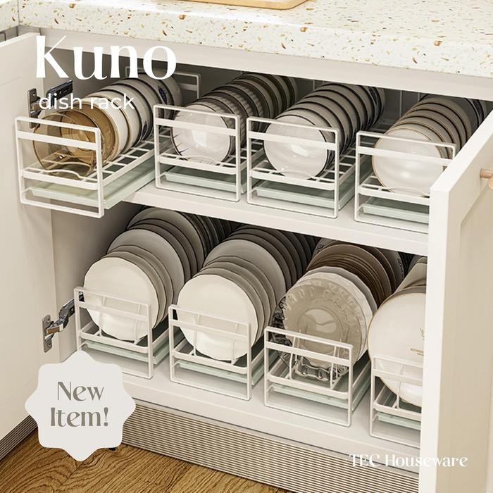 

TECKUNO Rak Piring Perapi Dapur Organizer Piring Lemari Berkualitas Organizer Mangkok Piring Rak