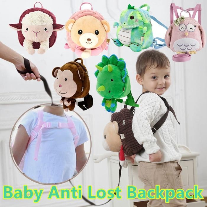 

Vinnatsu Ransel Anak Dengan Anti Lost Tali Pengaman/Tas Ransel Perjalanan Tas Sekolah Mini Bee Kecil