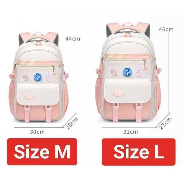 

[ZWQ1050] Tas Ransel Sekolah Anak Perempuan Import / Tas Anti Air / Tas Sekolah Anak SD SMP Model