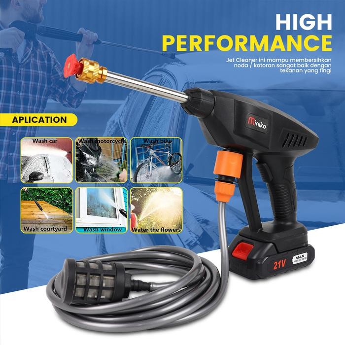 Jet Steam Cleaner 21Volt / Alat Steam Cuci Motor & Mobil / Jet Steam 21Volt
