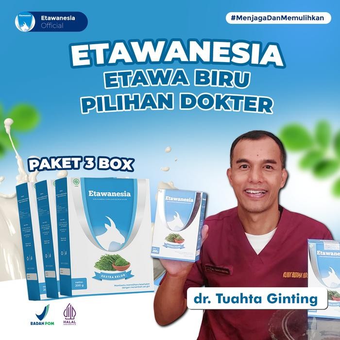 

Susu Etawa Pilihan Dokter ETAWANESIA Paket 3 Box - Susu Kambing Etawa Premium + Ekstrak Moringa