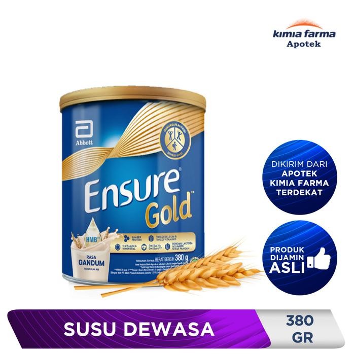 

ENSURE GOLD GANDUM 380 GR / SUSU DEWASA / KIMIA FARMA