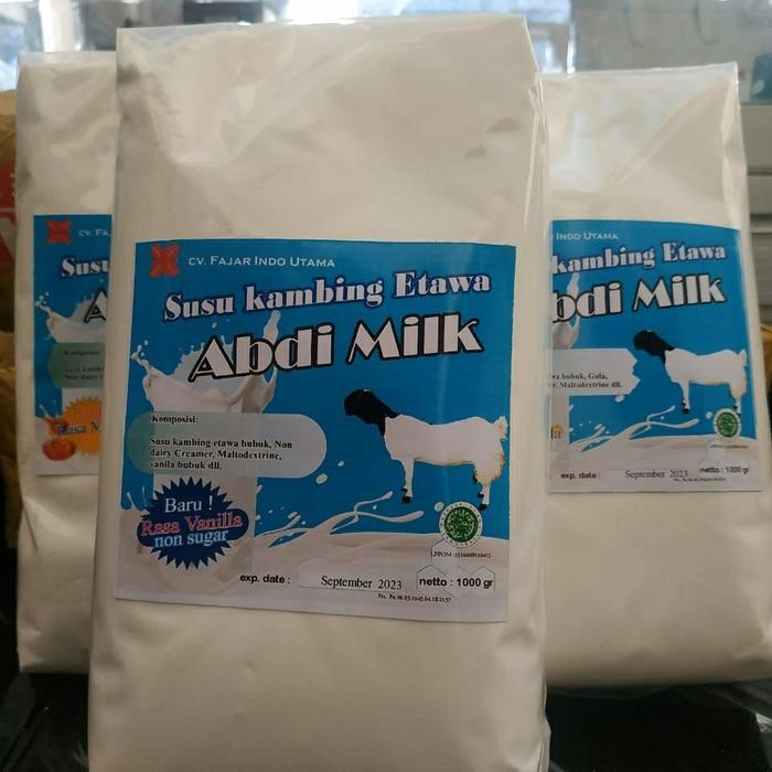

vanilla Non Sugar ABDI MILK Susu Bubuk Kambing Etawa
