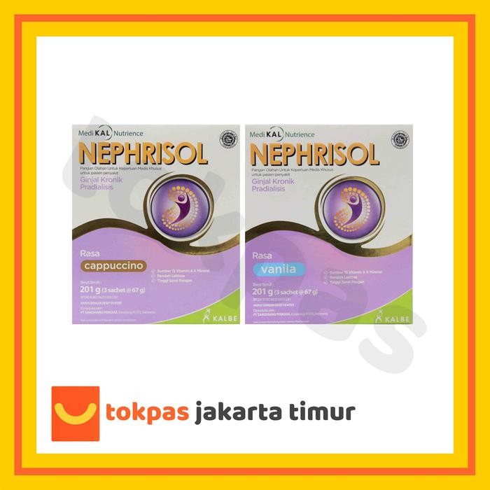 

Nephrisol Vanila/Cappucino 201 gram - Pasien Ginjal Pradialisis