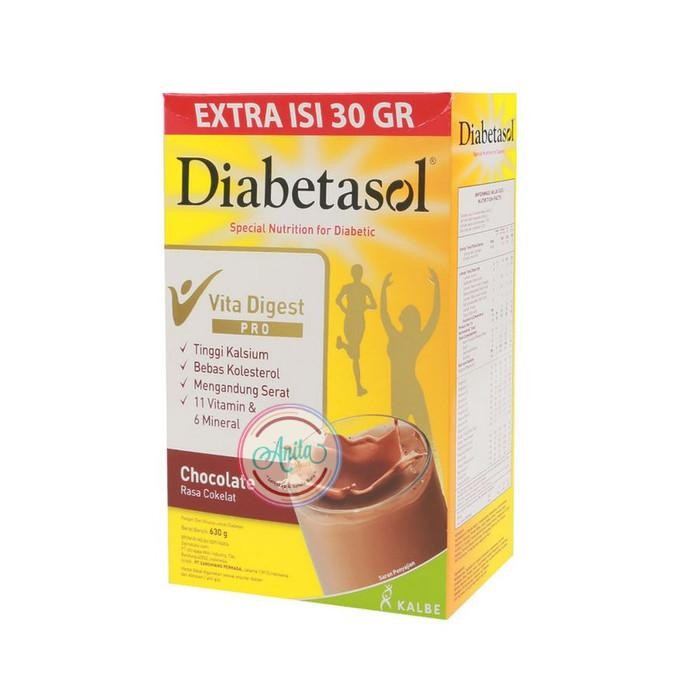 

Diabetasol Susu Formula Diabetes Vita Digest Vanila Coklat 600 Gram -
