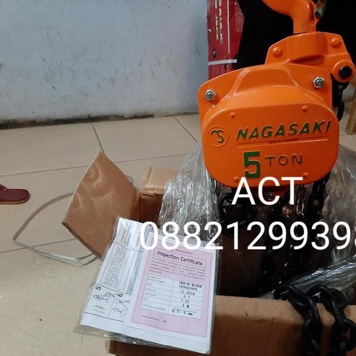 Chain block 5 ton 5 meter nagasaki