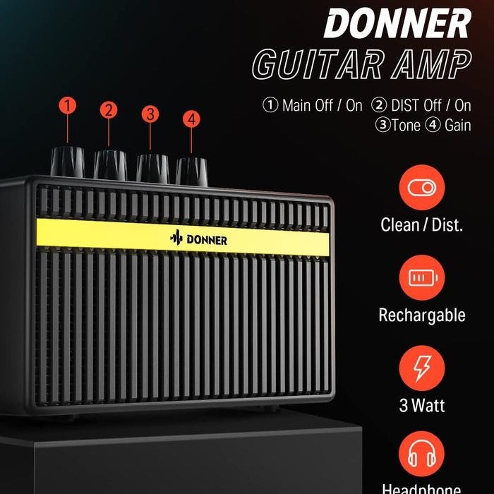 Electrik Gitar donner DST-152 Sunbers pack