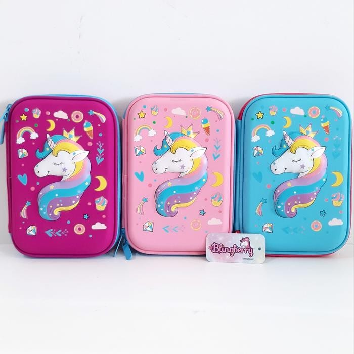

Ready- Kotak Pensil Unicorn 3D Tempat Pensil Smiggle Unicorn Kado Anak
