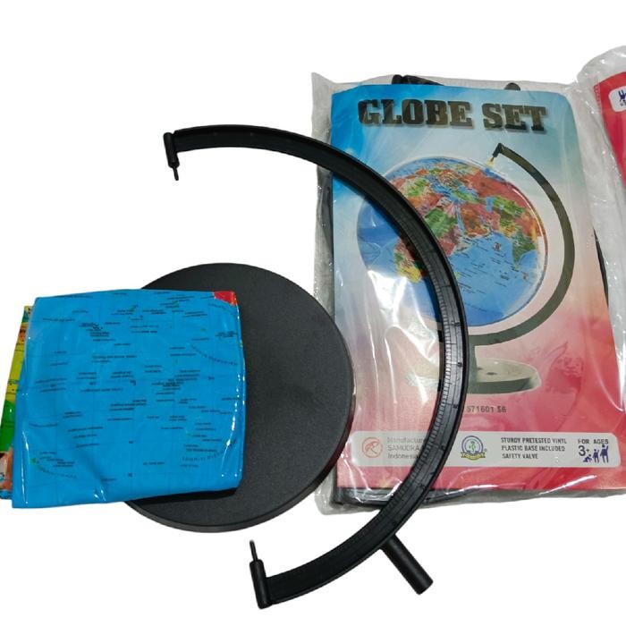 

Ready- Globe Bola Dunia 30 Cm / Globe Plastik Keras 30 Cm Plastik