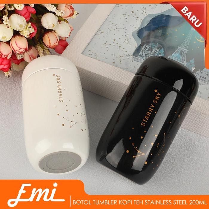 Botol Minum Tumbler Kopi Teh Stainless Steel 200ml