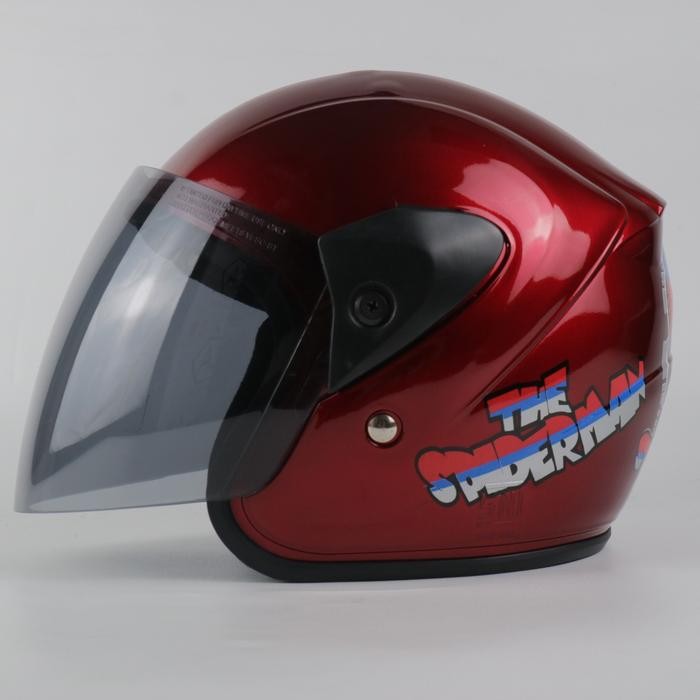 Helm Anak Anak Kecil Usia 3 - 6 Tahun Balita SNI Karakter Spiderman