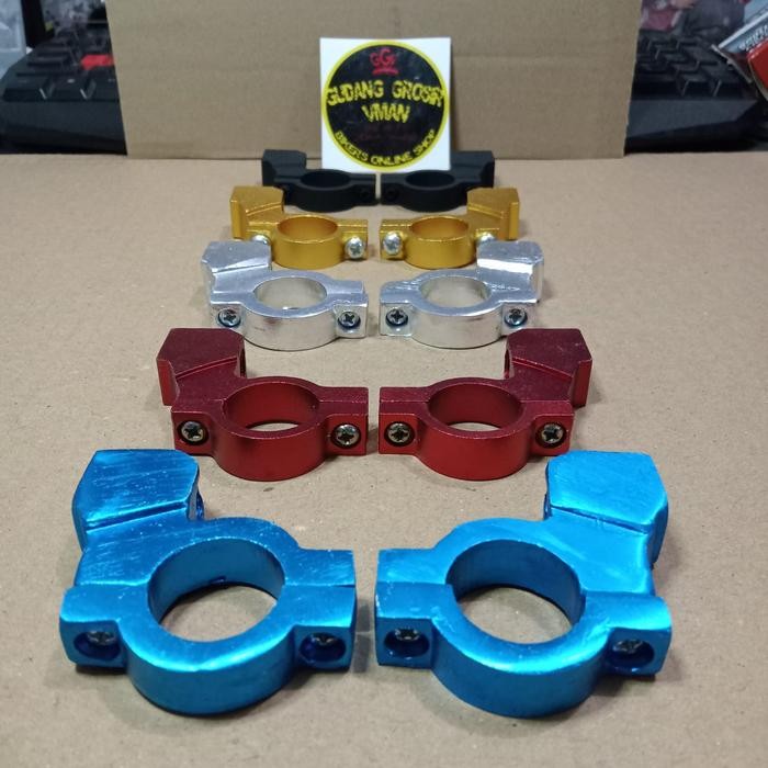 Bracket Spion Dudukan Spion Universal Jepit Stang Jenis Drat Honda