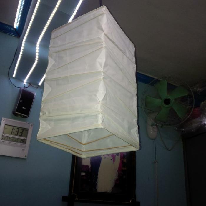 Lampion kotak 20*40cm kain parasut