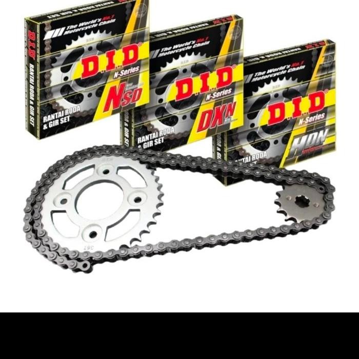 GEARSET RANTAI/GEAR SET SUPRA X125 DID ASLI
